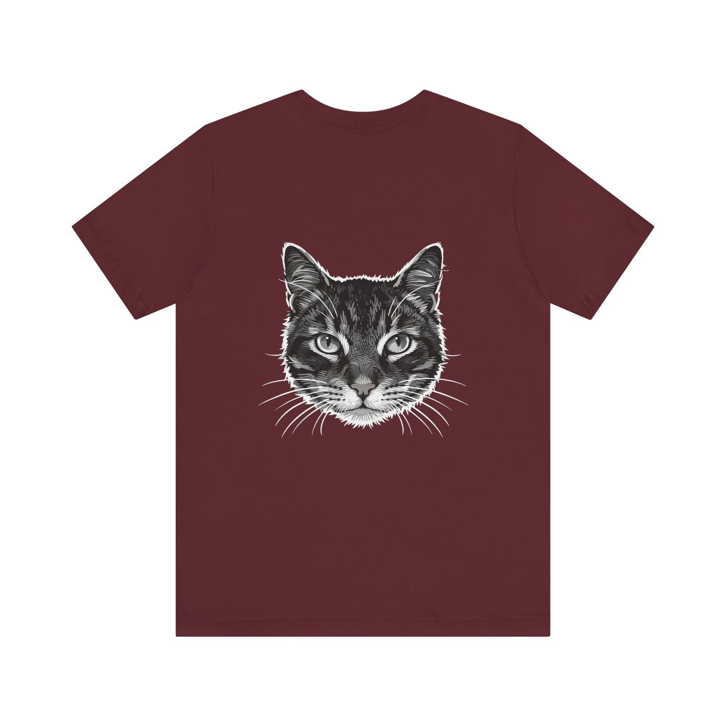 Cat Lover Unisex Tee Cat Head style 1, Perfect Gift for Pet Owners, Vintage Cat Design, Graphic T-shirt, Animal Lover, Casual Wear, Birthday Gift