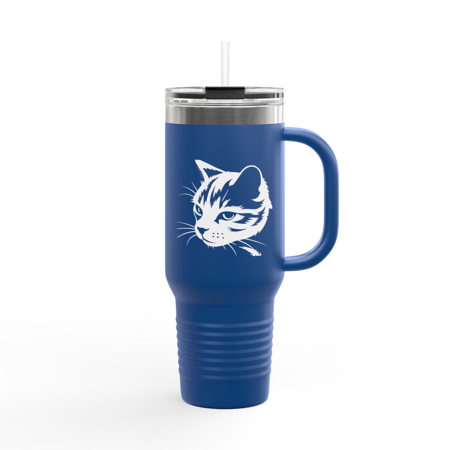 Cat Lover's Insulated Travel Mug, 40oz - Perfect for Coffee, Tea, Gifts for Pet Owners, Cat-Themed Drinkware, Valentine's Day, Birthday