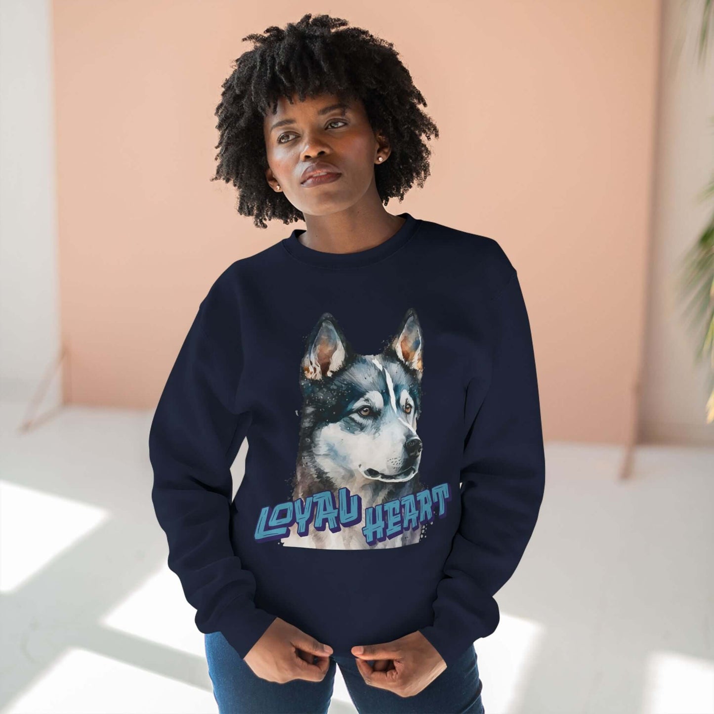 Loyal Heart Dog Lover Unisex Crewneck Sweatshirt style 3