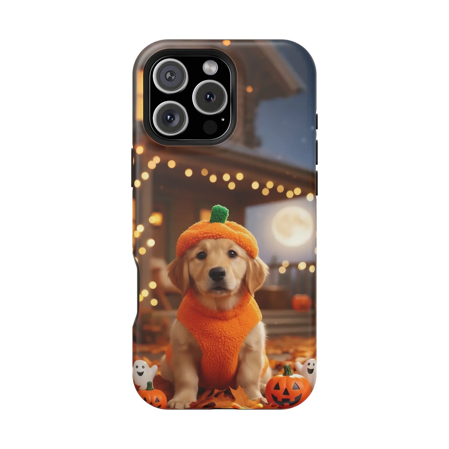 Halloween cute puppy photo style 3 Magnetic Impact-Resistant Phone Case, Cute Dog Design, Pet Owner Gift, Animal Lover Accessory, Birthday Gift for Dog Lovers