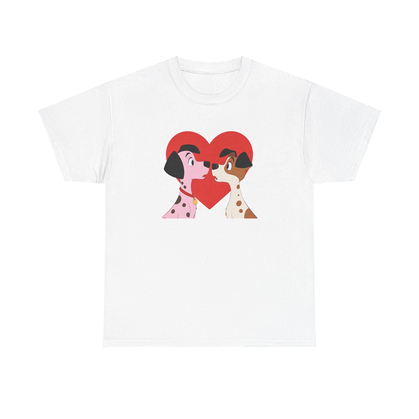 Dogs in Love Unisex Tee - Cute Dog T-Shirt for Pet Lovers, Dog Owners, Sports Enthusiasts, Gifts for Animal Lovers, Casual Everyday Wear