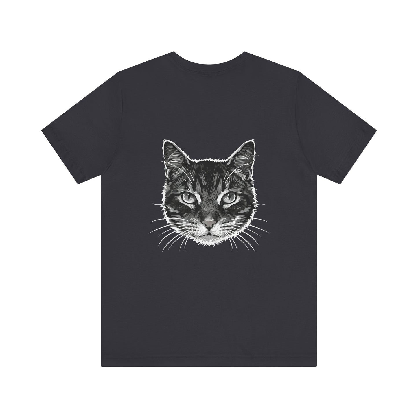Cat Lover Unisex Tee Cat Head style 1, Perfect Gift for Pet Owners, Vintage Cat Design, Graphic T-shirt, Animal Lover, Casual Wear, Birthday Gift