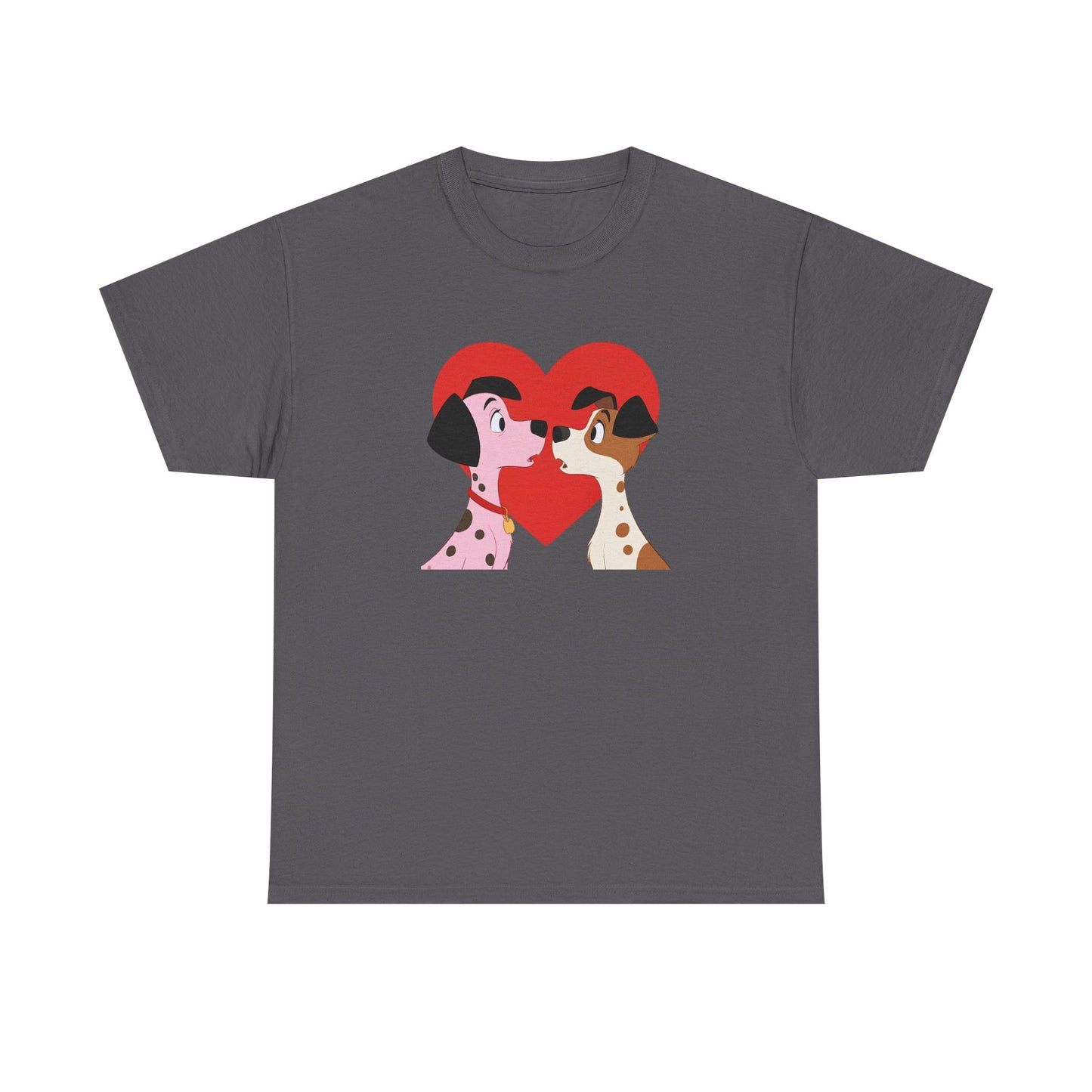 Dogs in Love Unisex Tee - Cute Dog T-Shirt for Pet Lovers, Dog Owners, Sports Enthusiasts, Gifts for Animal Lovers, Casual Everyday Wear