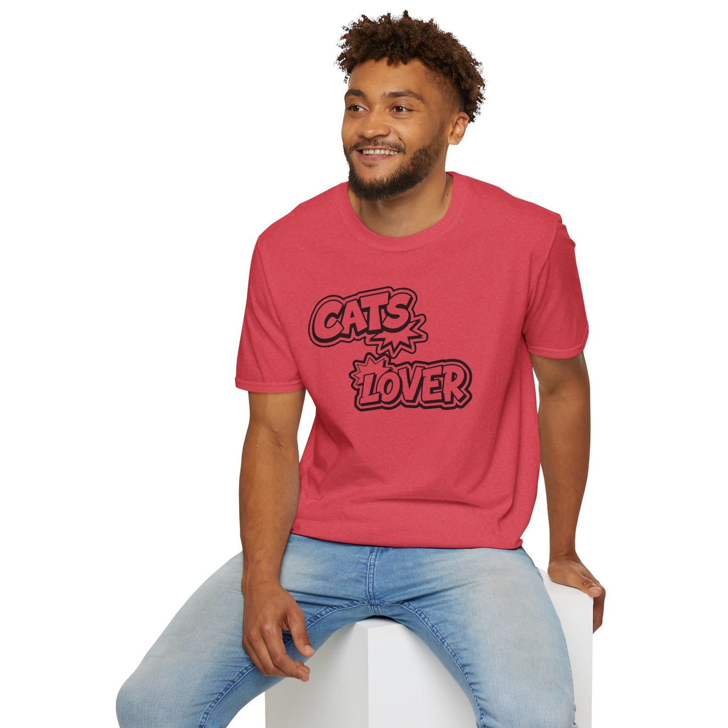 Cats Lover Word Art Unisex Cotton T-Shirt