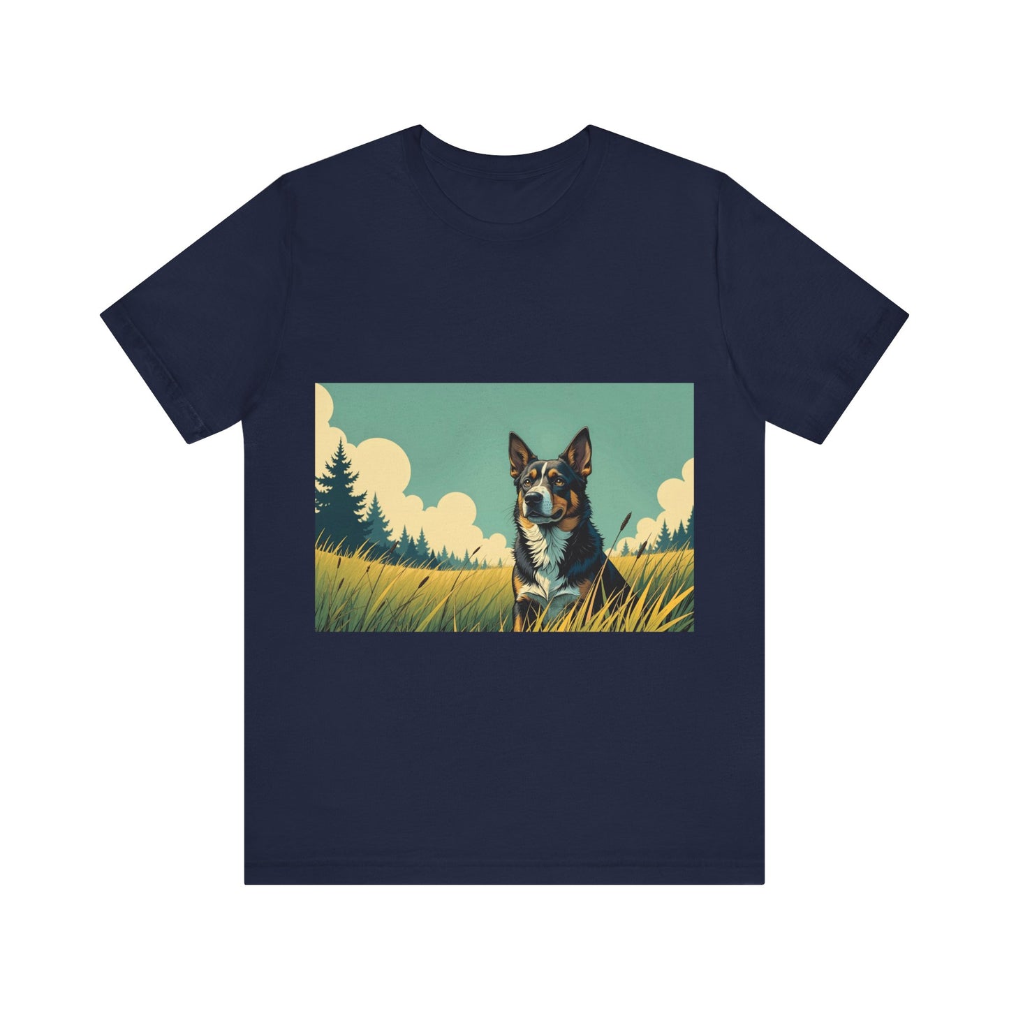 Adorable Dog comic style 3 Unisex Soft Tee| Cute Dog Lover's Shirt, Animal Graphic T-Shirt, Pet Themed Gift, Casual Wear