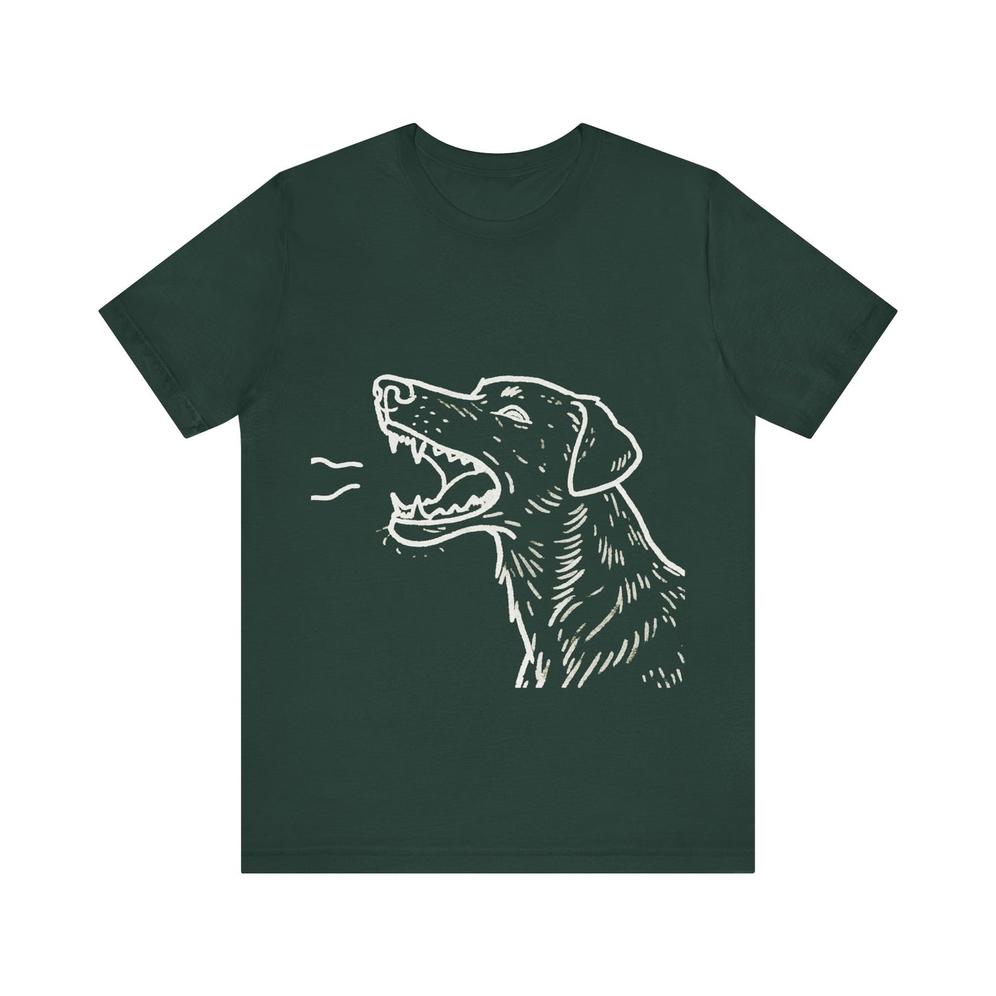 Dog Lover's Unisex Short Sleeve Tee outlined style 1 | Pet Enthusiast Shirt, Gift for Dog Lovers, Animal Lovers Apparel, Casual Wear, Fun Dog Graphic T-Shirt