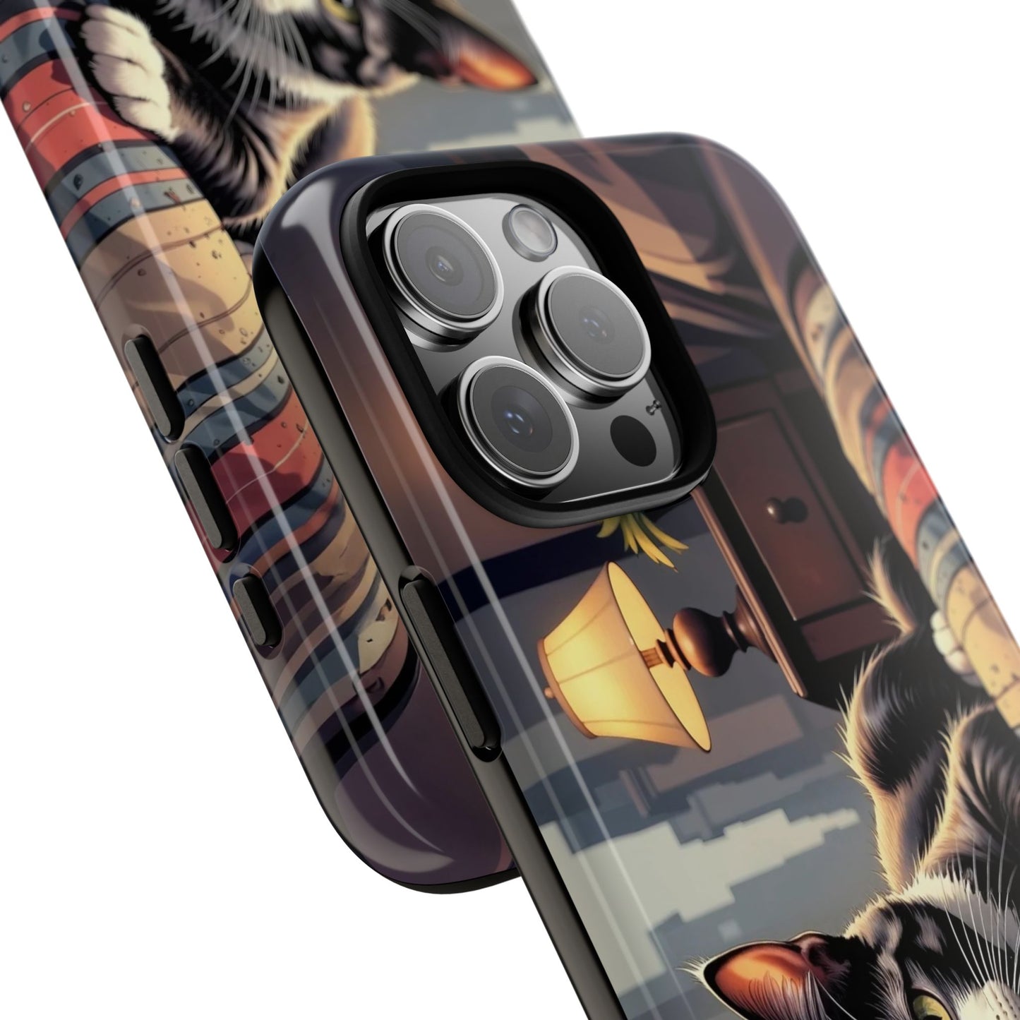 Cat on the bed - Tough Phone Case for Apple iPhone & Samsung Galaxy, Cute Pet Accessories, Gift for Cat Lovers