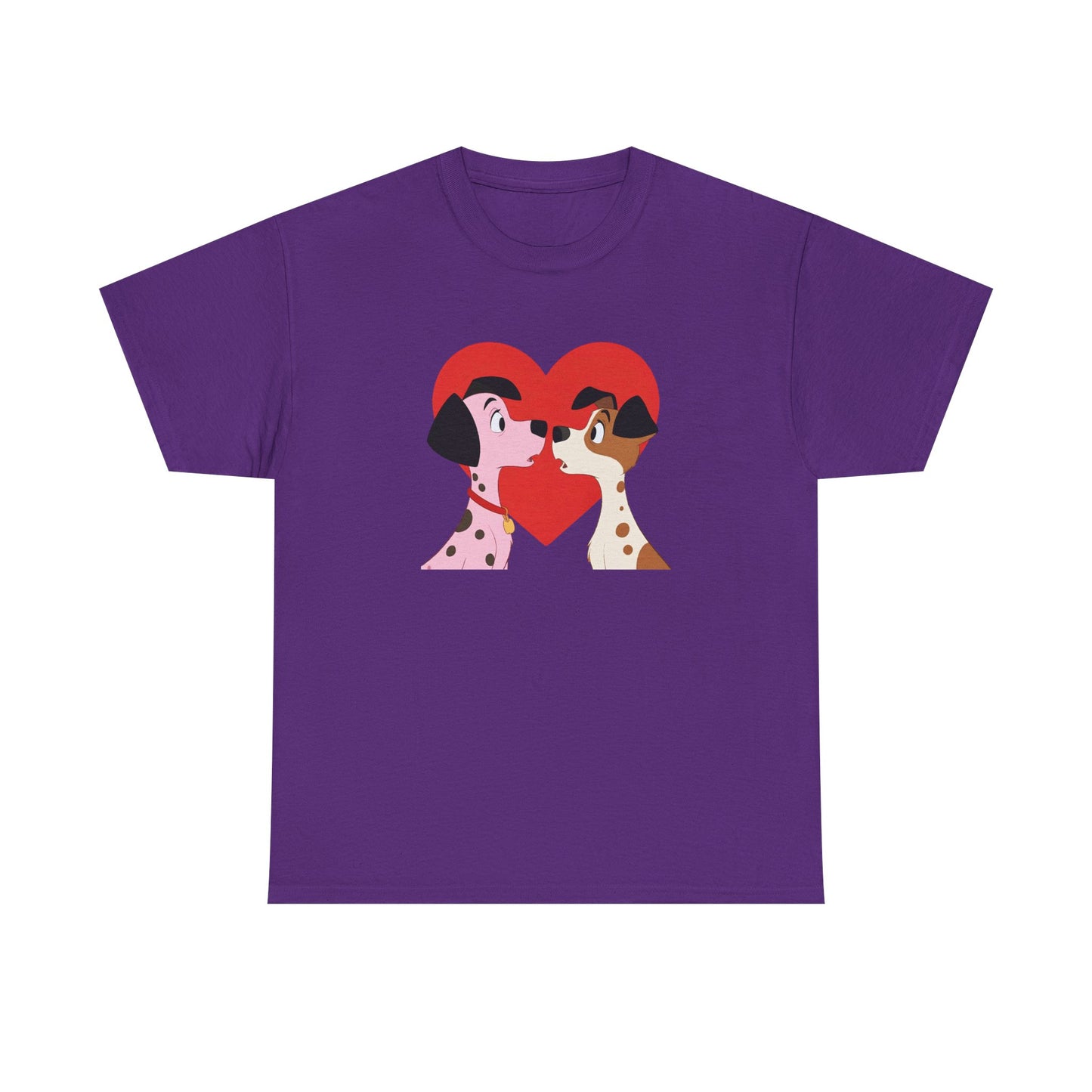 Dogs in Love Unisex Tee - Cute Dog T-Shirt for Pet Lovers, Dog Owners, Sports Enthusiasts, Gifts for Animal Lovers, Casual Everyday Wear