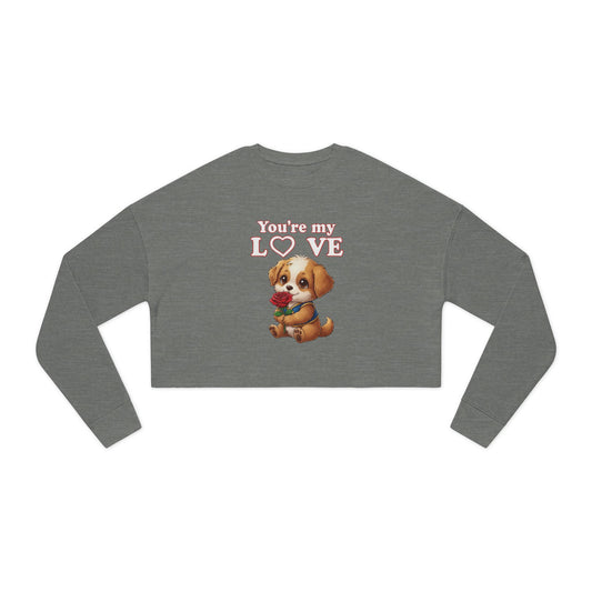 Cropped Dog Lover Women Sweatshirt - You're My Love style 1