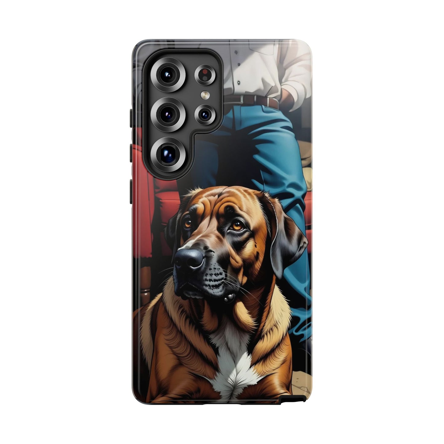 Dog on the floor - Tough Phone Case for Apple iPhone & Samsung Galaxy, Cute Pet Accessories, Gift for Cat Lovers