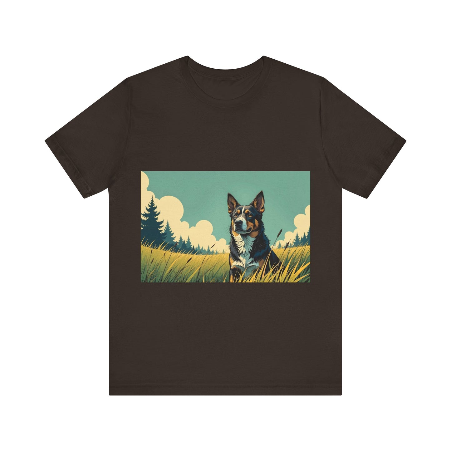 Adorable Dog comic style 3 Unisex Soft Tee| Cute Dog Lover's Shirt, Animal Graphic T-Shirt, Pet Themed Gift, Casual Wear