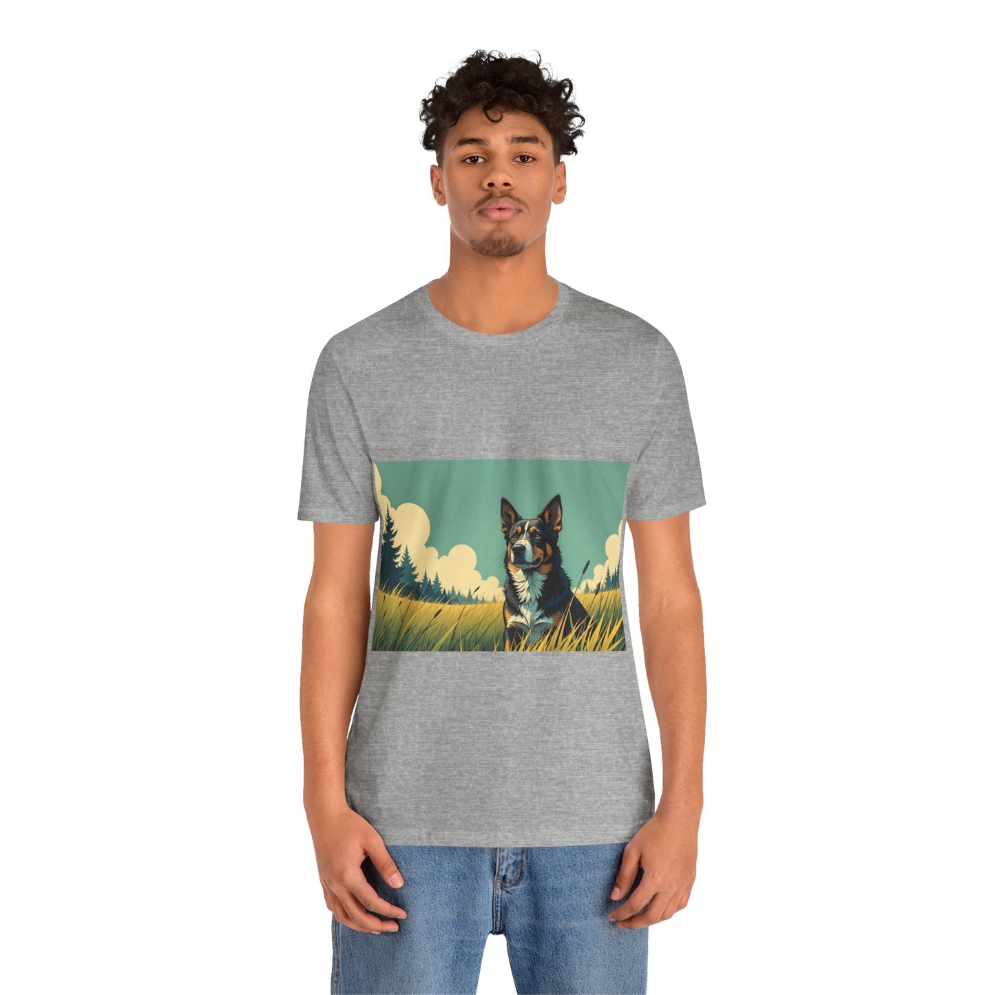 Adorable Dog comic style 3 Unisex Soft Tee| Cute Dog Lover's Shirt, Animal Graphic T-Shirt, Pet Themed Gift, Casual Wear