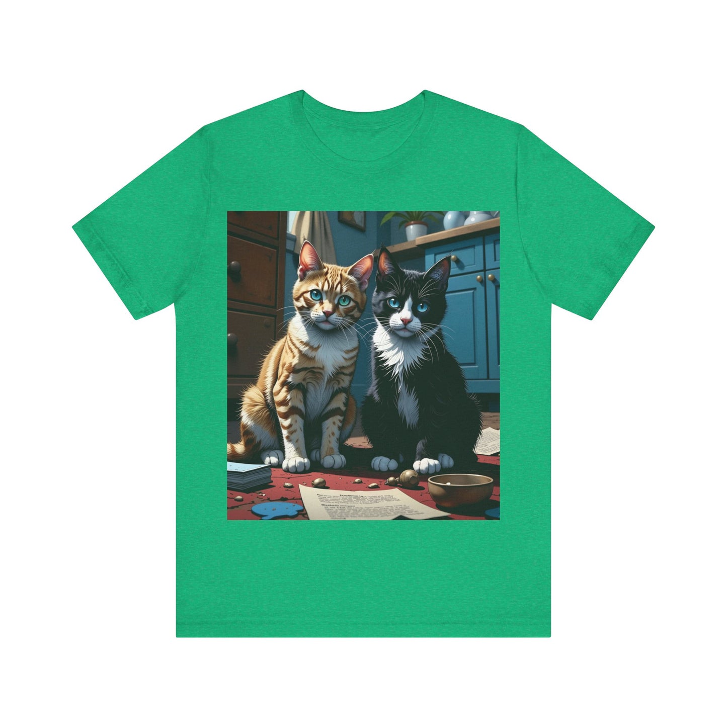 Adorable Cat Lovers Tee style 1- Cute Cat Graphic Tee, Pet Lover Gift, Animal T-Shirt, Birthdays, Cat Enthusiasts, Everyday Wear