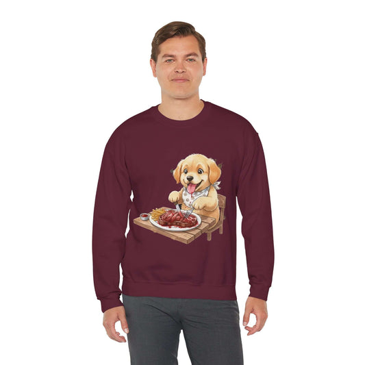 Watercolor Dog painting Unisex Crewneck Sweatshirt style 1