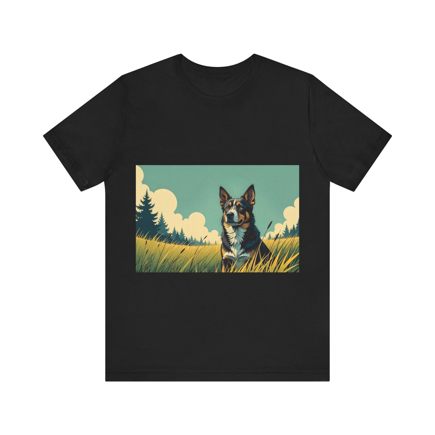 Adorable Dog comic style 3 Unisex Soft Tee| Cute Dog Lover's Shirt, Animal Graphic T-Shirt, Pet Themed Gift, Casual Wear