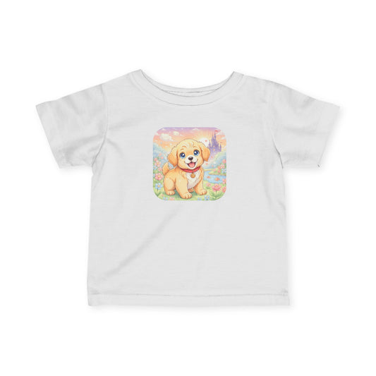 Cute Puppy Infant Baby Fine Jersey T-Shirt style 2