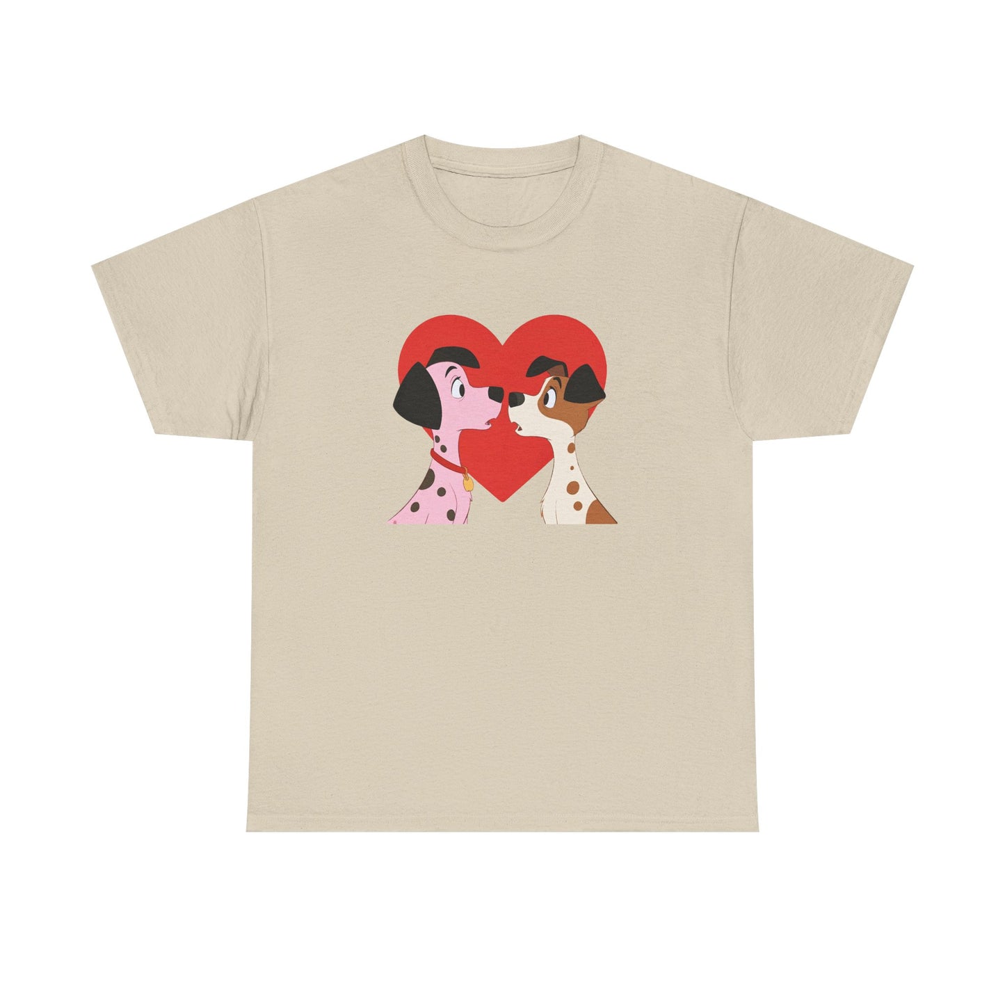 Dogs in Love Unisex Tee - Cute Dog T-Shirt for Pet Lovers, Dog Owners, Sports Enthusiasts, Gifts for Animal Lovers, Casual Everyday Wear