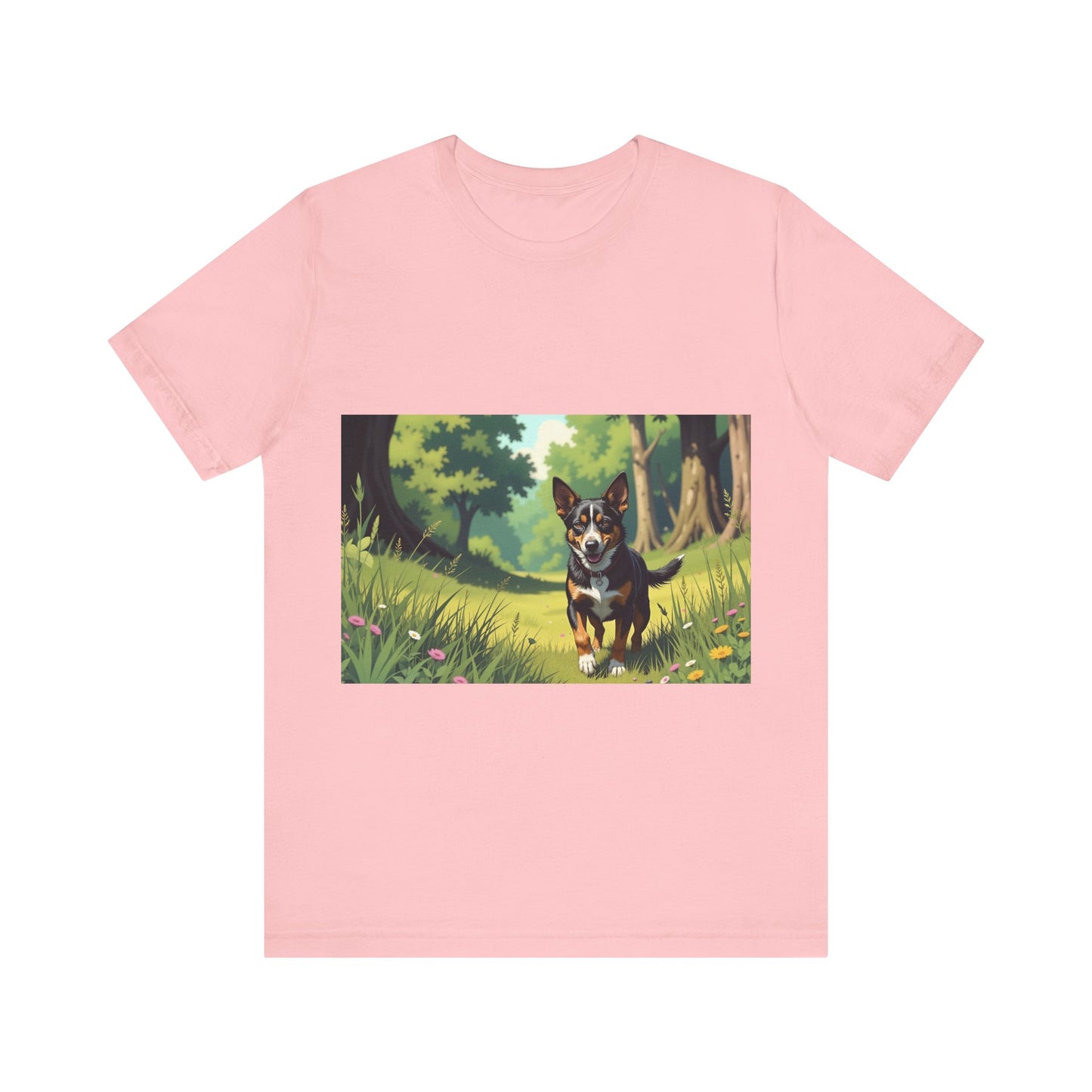 Adorable Dog comic style 1 Unisex Soft Tee| Cute Dog Lover's Shirt, Animal Graphic T-Shirt, Pet Themed Gift, Casual Wear