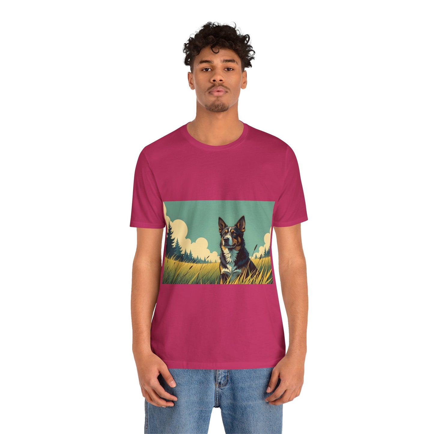 Adorable Dog comic style 3 Unisex Soft Tee| Cute Dog Lover's Shirt, Animal Graphic T-Shirt, Pet Themed Gift, Casual Wear