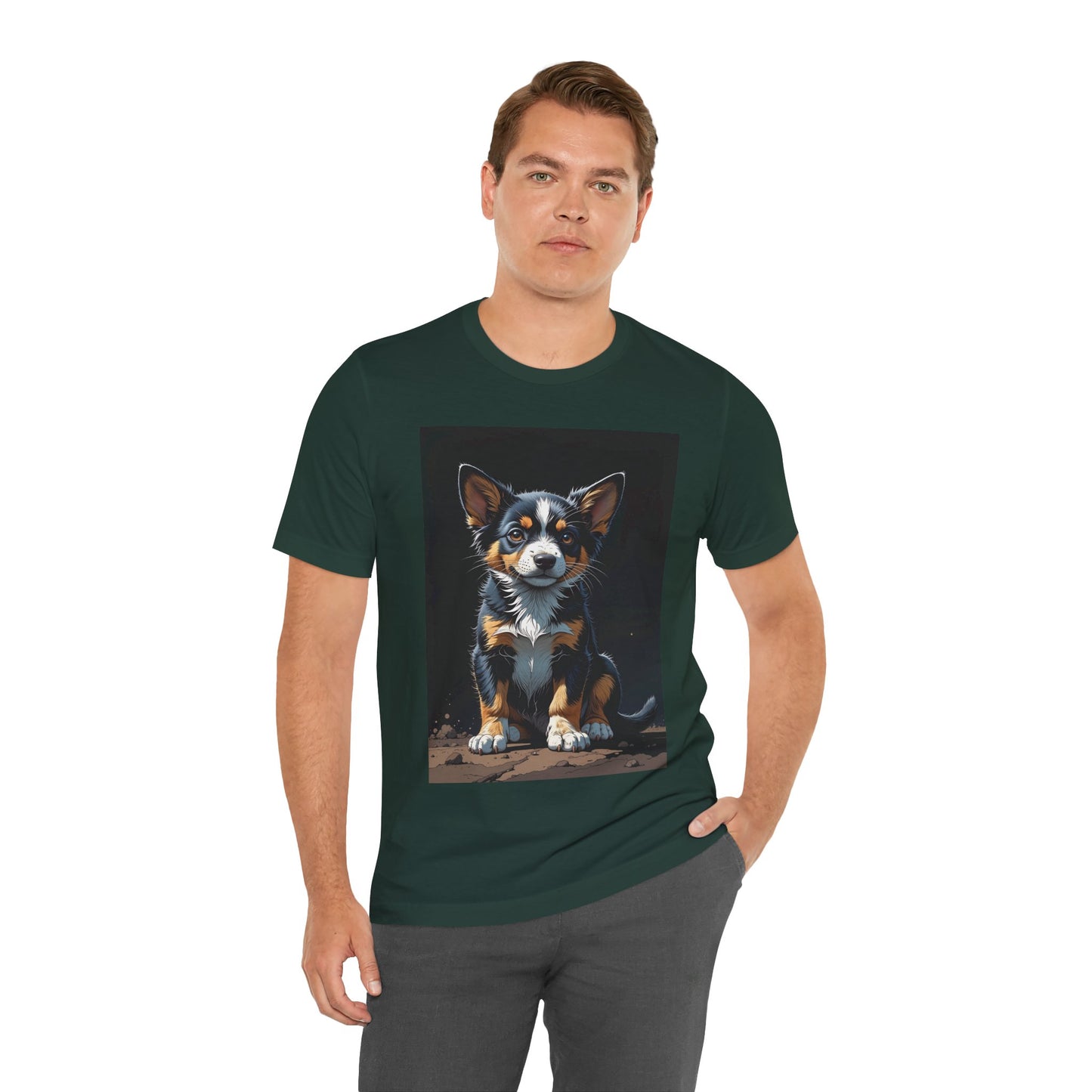 Cute Corgi Short Sleeve Tee - Pet Lover Shirt, Dog Apparel, Animal Gift, Casual Wear, Gift for Dog Owners