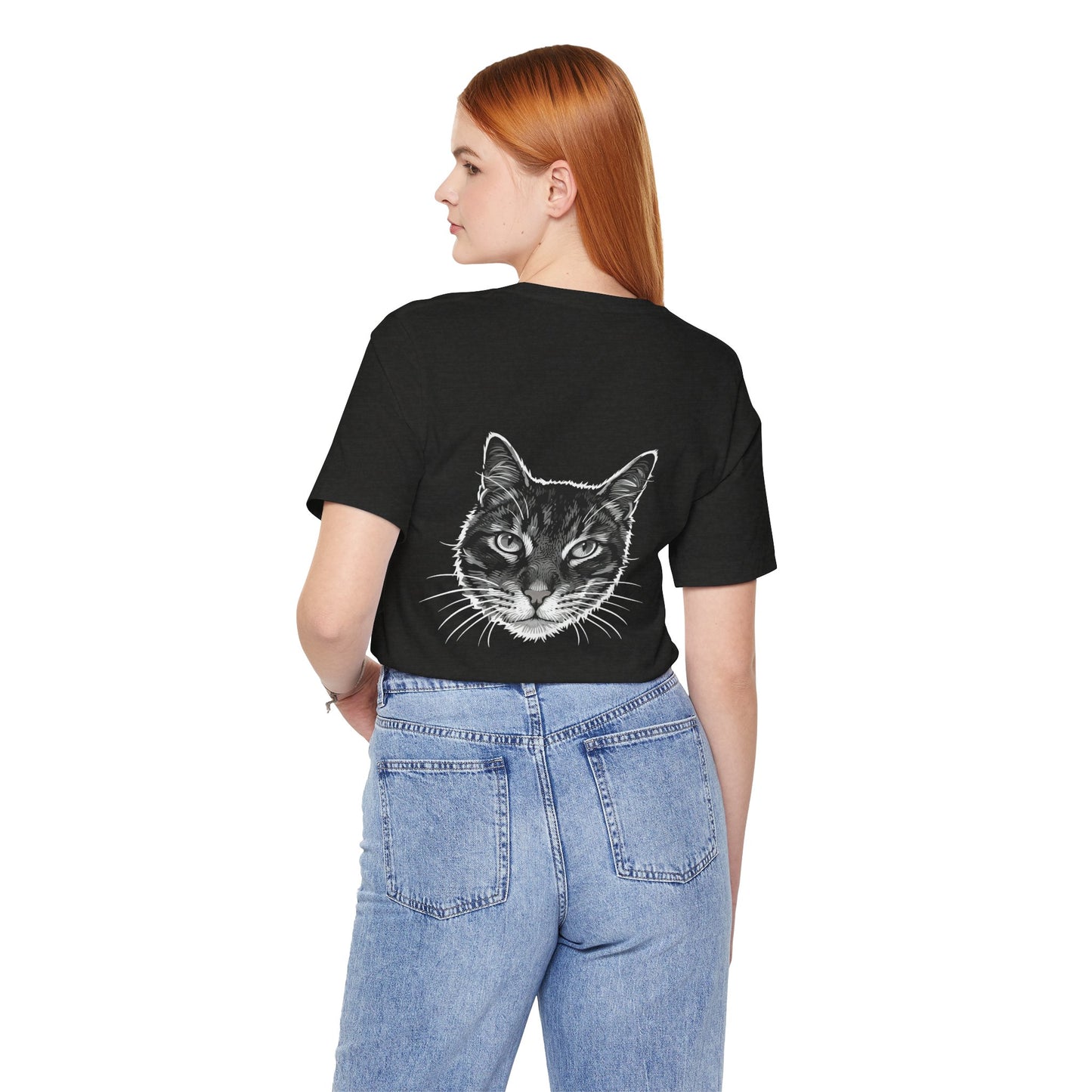Cat Lover Unisex Tee Cat Head style 1, Perfect Gift for Pet Owners, Vintage Cat Design, Graphic T-shirt, Animal Lover, Casual Wear, Birthday Gift