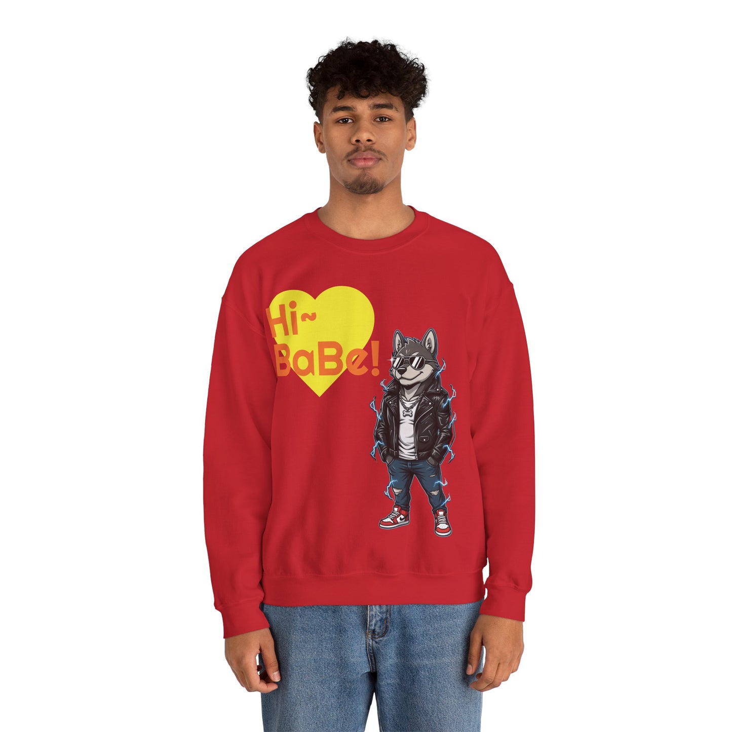 Cool Dog Unisex Heavy Blend Crewneck Sweatshirt style 3