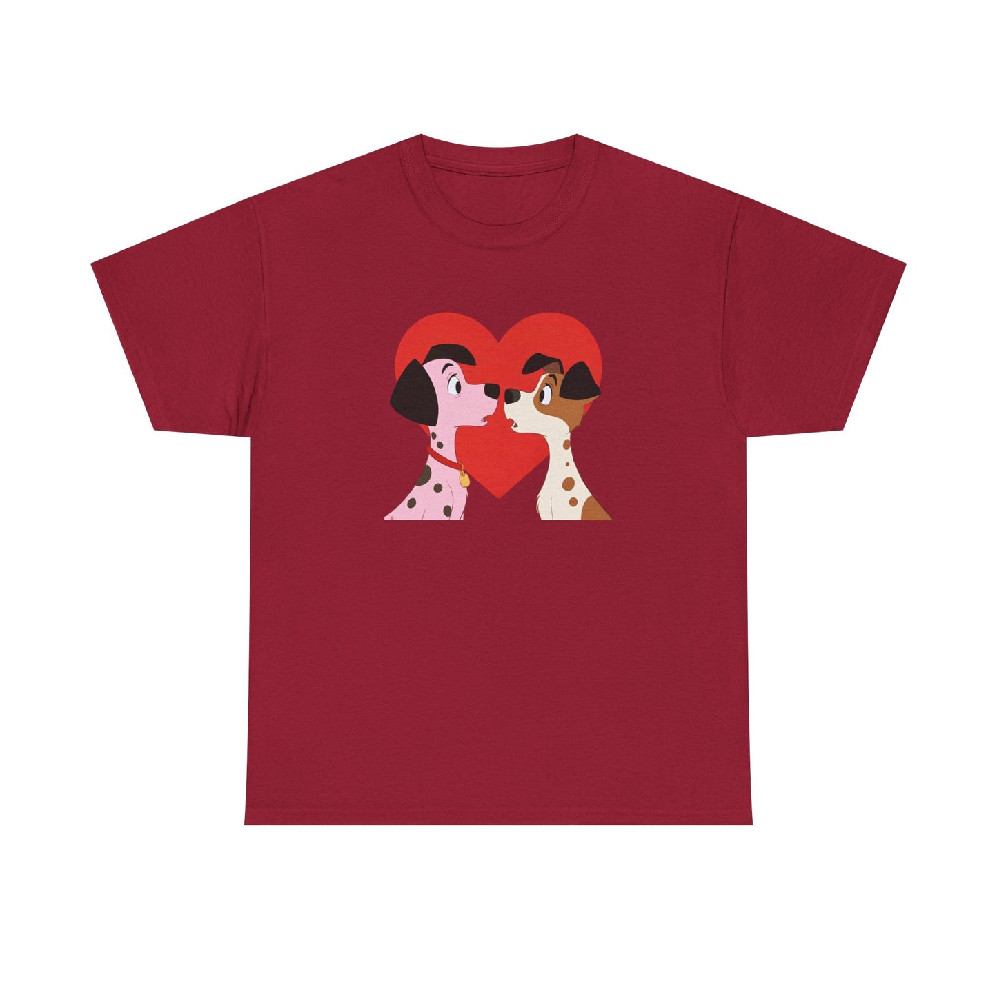 Dogs in Love Unisex Tee - Cute Dog T-Shirt for Pet Lovers, Dog Owners, Sports Enthusiasts, Gifts for Animal Lovers, Casual Everyday Wear