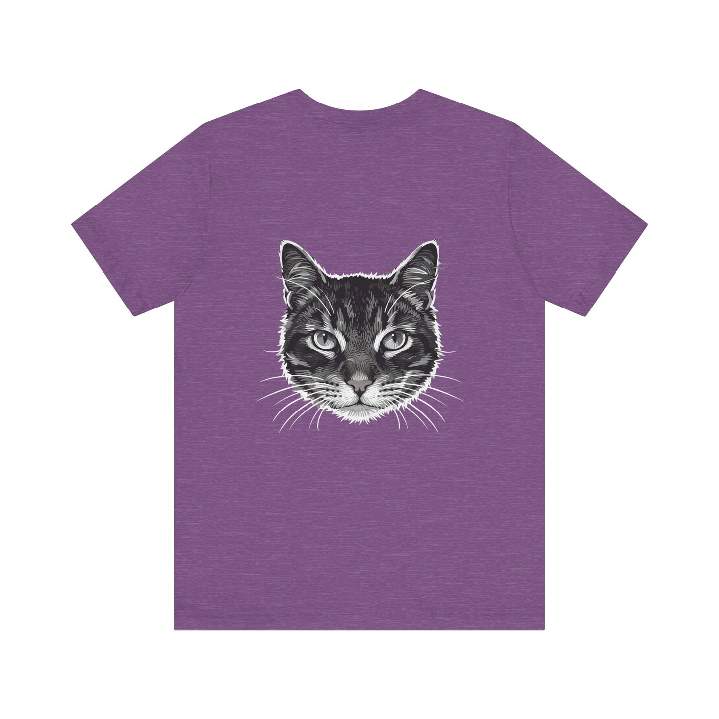 Cat Lover Unisex Tee Cat Head style 1, Perfect Gift for Pet Owners, Vintage Cat Design, Graphic T-shirt, Animal Lover, Casual Wear, Birthday Gift