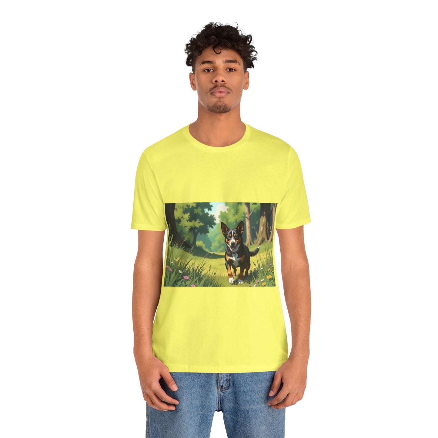 Adorable Dog comic style 1 Unisex Soft Tee| Cute Dog Lover's Shirt, Animal Graphic T-Shirt, Pet Themed Gift, Casual Wear
