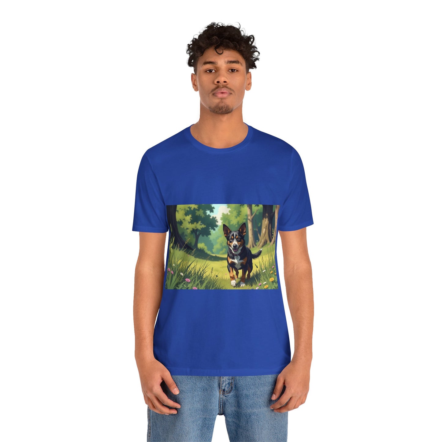 Adorable Dog comic style 1 Unisex Soft Tee| Cute Dog Lover's Shirt, Animal Graphic T-Shirt, Pet Themed Gift, Casual Wear