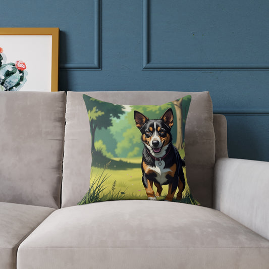 Square Dogs Art Pillow style 1 Home Decor