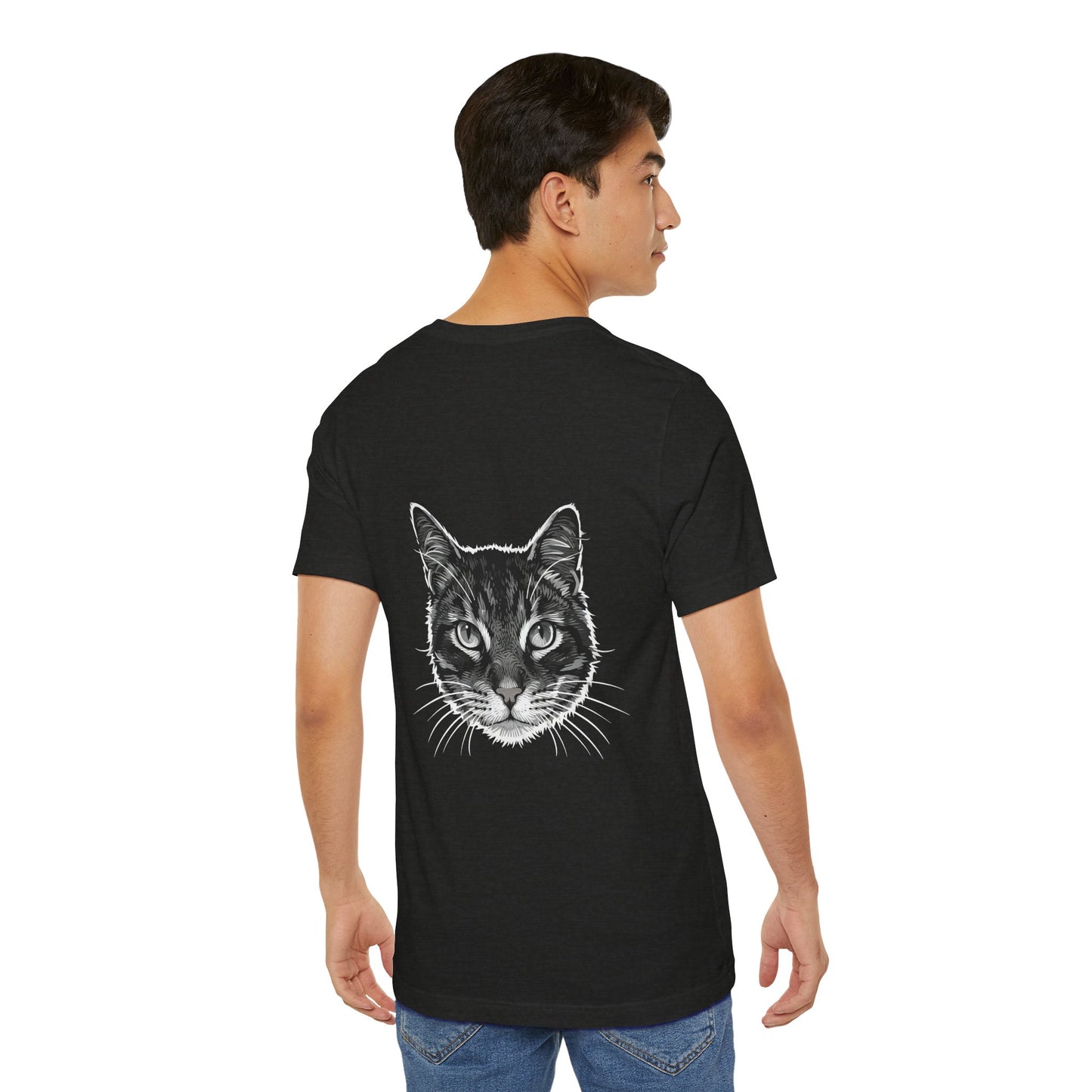 Cat Lover Unisex Tee Cat Head style 1, Perfect Gift for Pet Owners, Vintage Cat Design, Graphic T-shirt, Animal Lover, Casual Wear, Birthday Gift