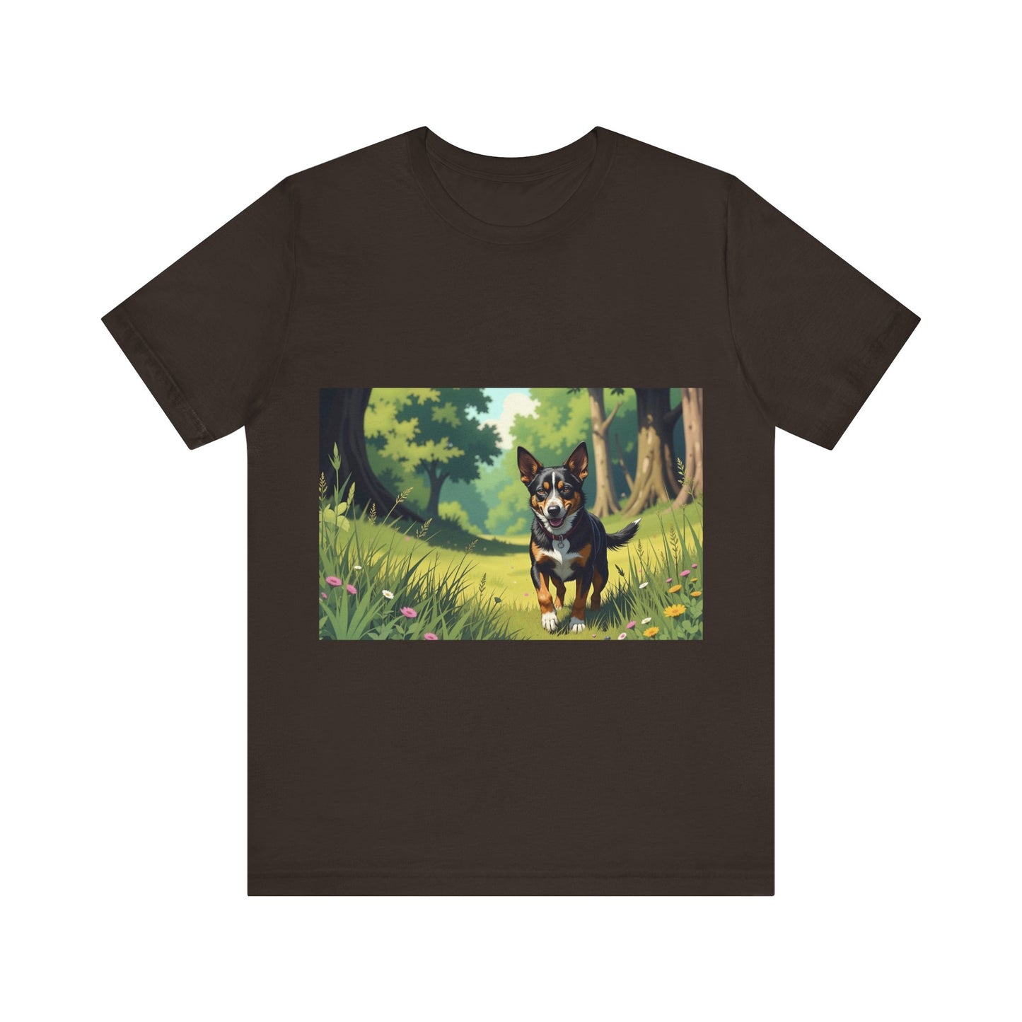 Adorable Dog comic style 1 Unisex Soft Tee| Cute Dog Lover's Shirt, Animal Graphic T-Shirt, Pet Themed Gift, Casual Wear