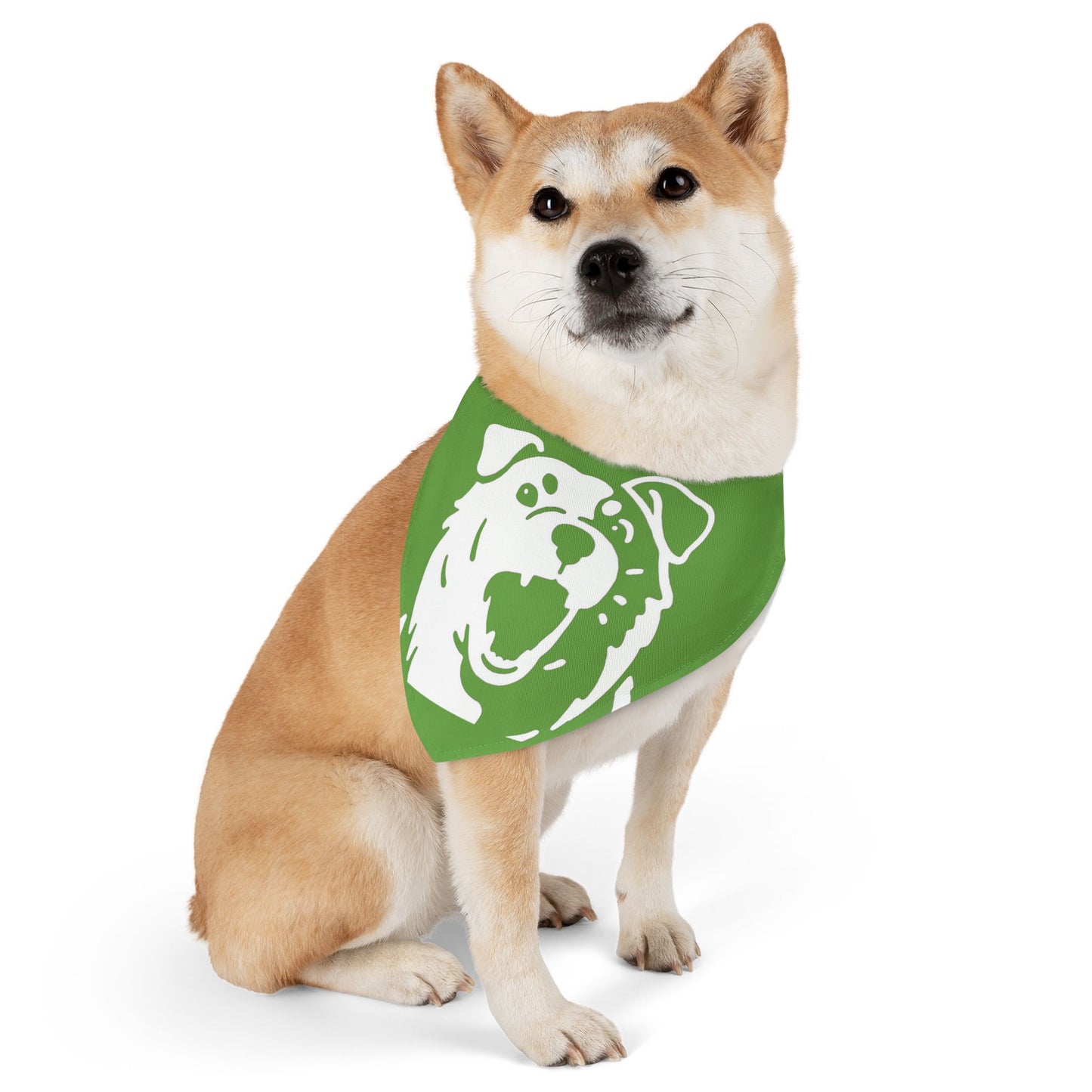 Green Dog Bandana Collar – Dog Accessory, Great for Playtime, Pet Parties, Dog Walks, Halloween Costumes, and Summer Fun