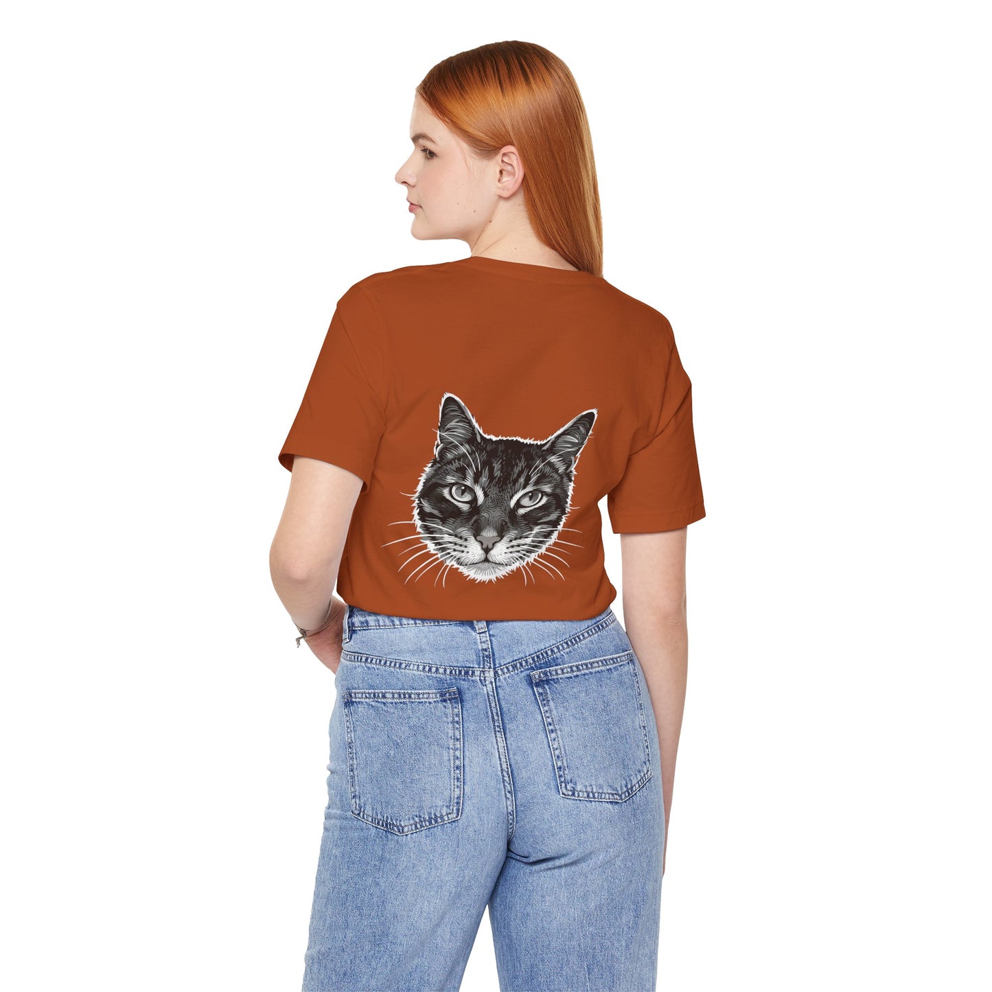 Cat Lover Unisex Tee Cat Head style 1, Perfect Gift for Pet Owners, Vintage Cat Design, Graphic T-shirt, Animal Lover, Casual Wear, Birthday Gift