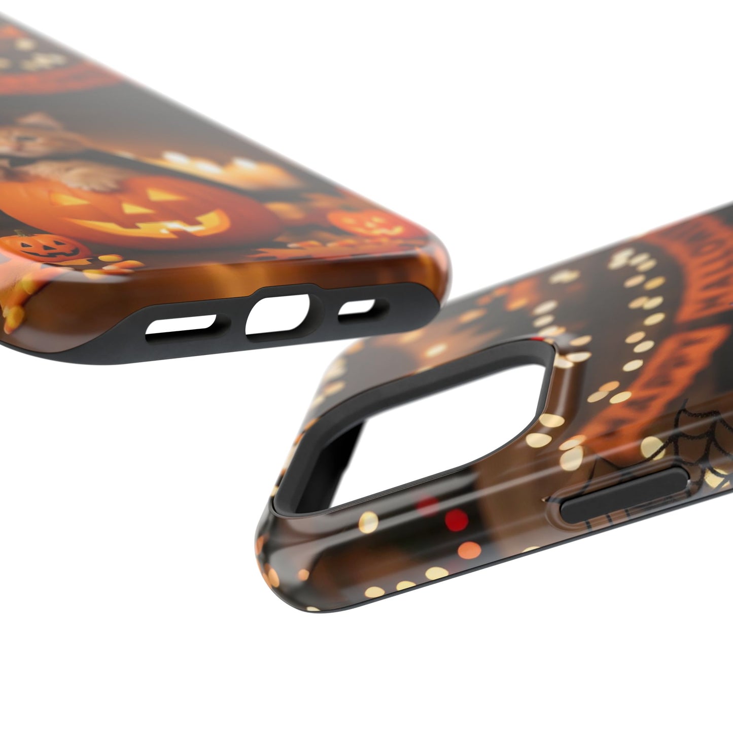 Halloween cute kitten photo style 4 Magnetic Phone Case, Cat Lover Gift, Impact-Resistant iPhone Case, Funny Pet Accessory, Unique Animal Design