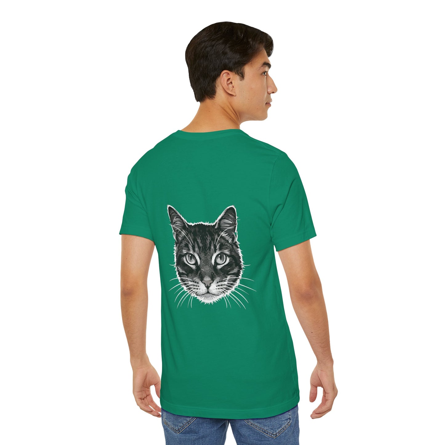 Cat Lover Unisex Tee Cat Head style 1, Perfect Gift for Pet Owners, Vintage Cat Design, Graphic T-shirt, Animal Lover, Casual Wear, Birthday Gift