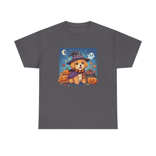Halloween Puppy Anime Unisex Heavy Cotton T-Shirt style 2