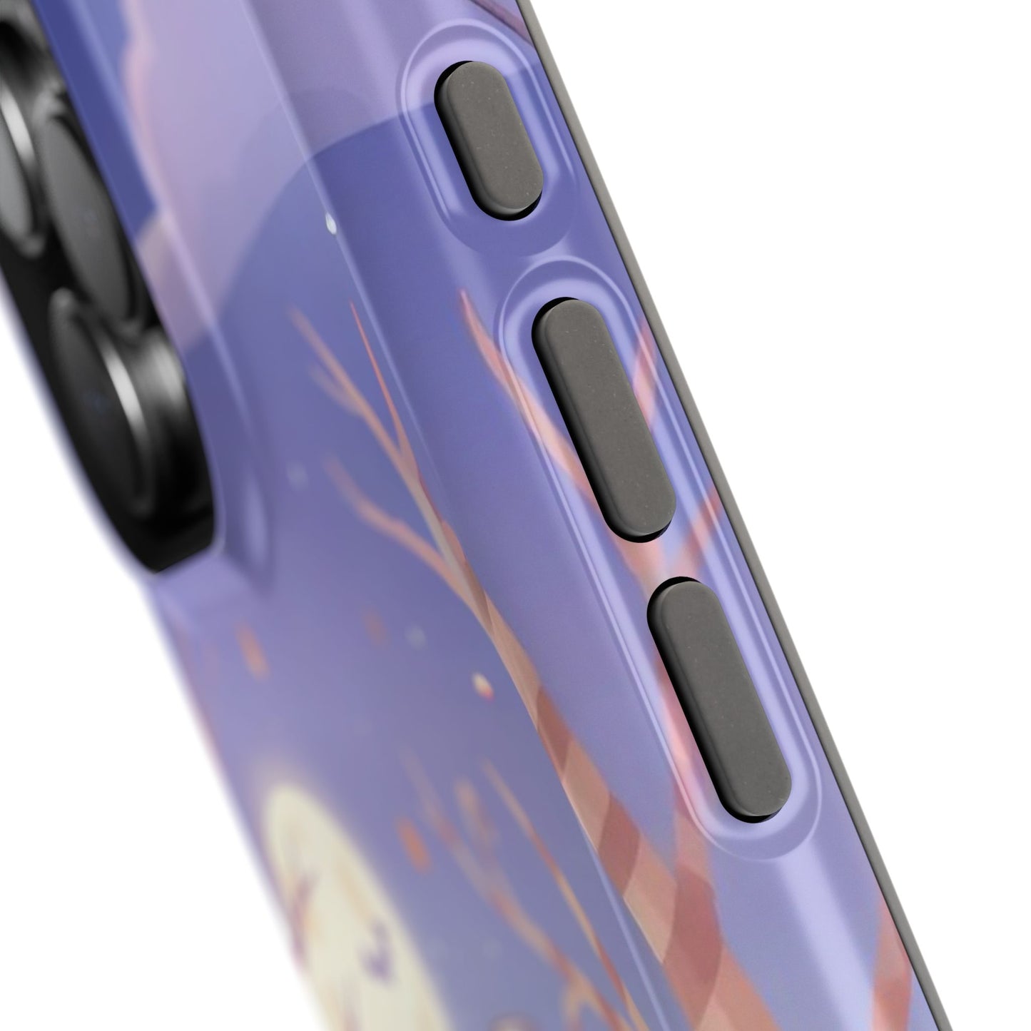Halloween cute kitten anime style 1 Magnetic Phone Case, Cat Lover Gift, Impact-Resistant iPhone Case, Funny Pet Accessory, Unique Animal Design