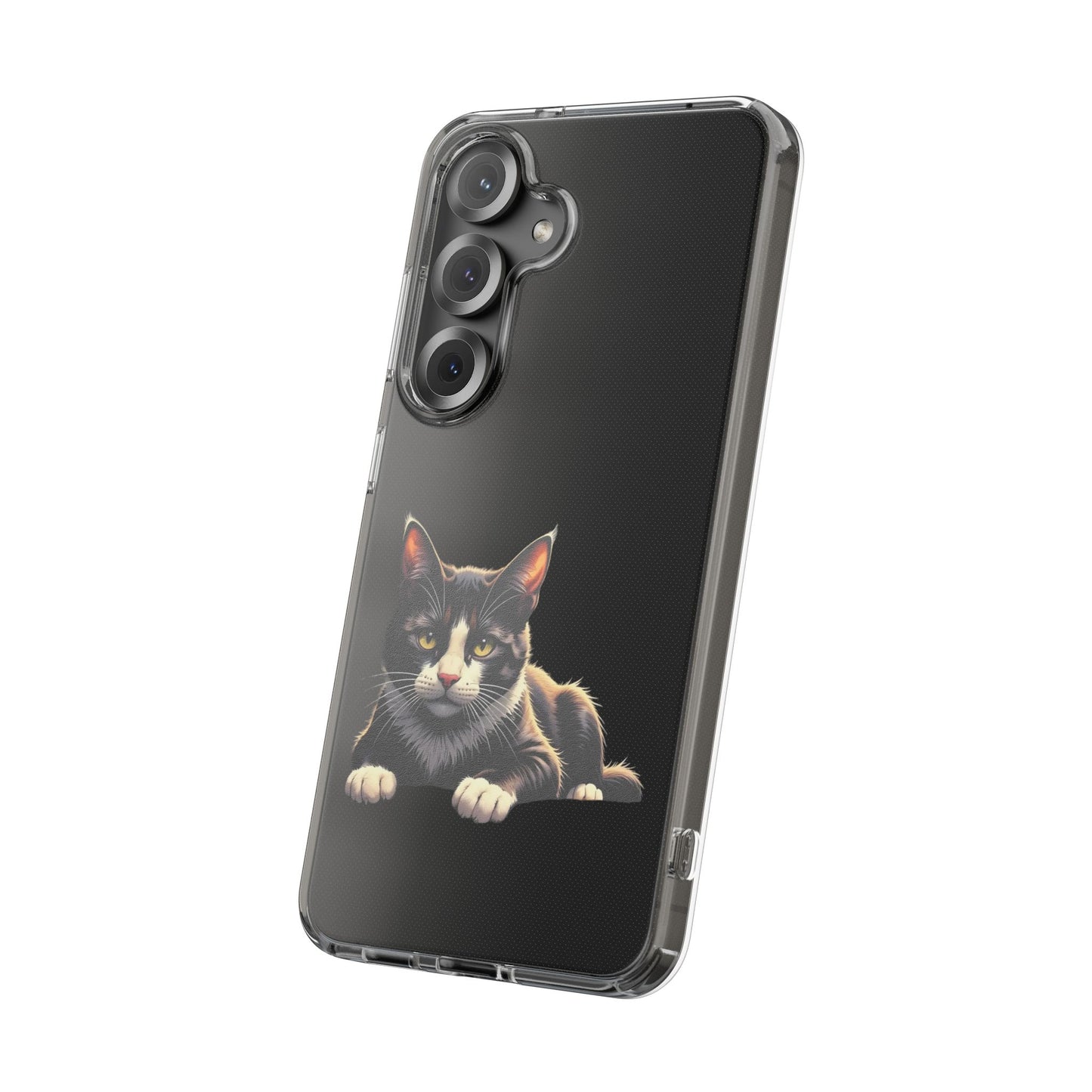 Cat Lover Impact-Resistant Clear Phone Case, Pet Gift, Durable Cat Design, Cute Phone Cover, Unique Cat Art, Animal Lover Accessory