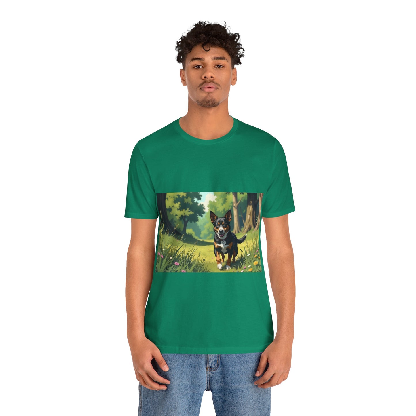 Adorable Dog comic style 1 Unisex Soft Tee| Cute Dog Lover's Shirt, Animal Graphic T-Shirt, Pet Themed Gift, Casual Wear