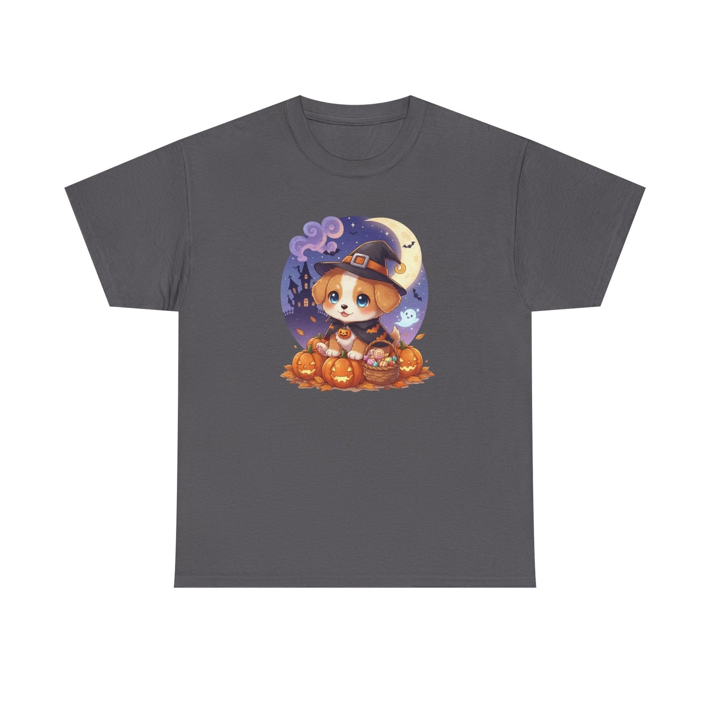 Halloween cute puppy anime style 1 Unisex Tee - Cute Dog T-Shirt for Pet Lovers, Dog Owners, Sports Enthusiasts, Gifts for Animal Lovers, Casual Everyday Wear