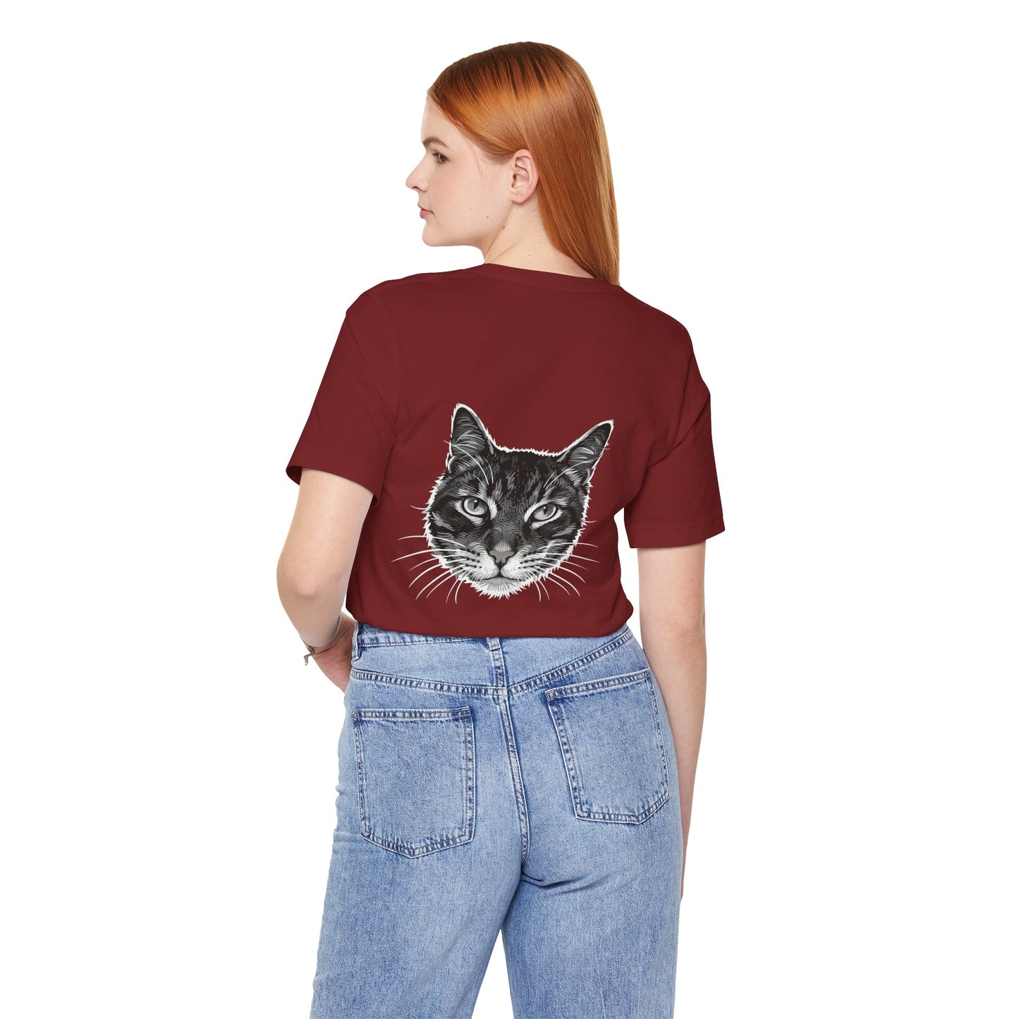 Cat Lover Unisex Tee Cat Head style 1, Perfect Gift for Pet Owners, Vintage Cat Design, Graphic T-shirt, Animal Lover, Casual Wear, Birthday Gift