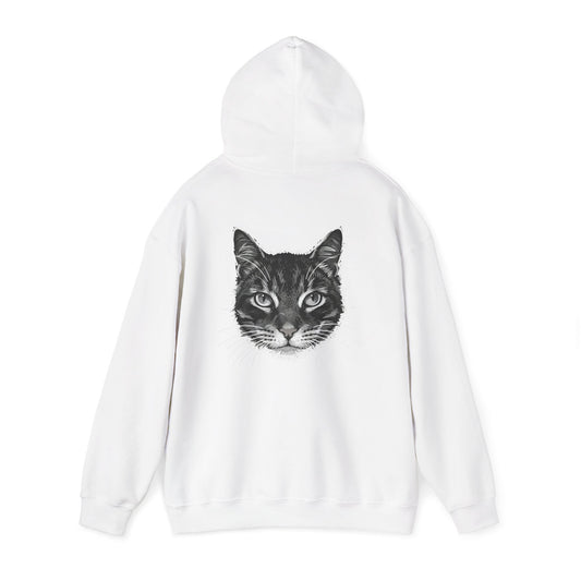 Cozy Cat Art for Cat Lover Unisex Heavy Blend Hoodie style 1