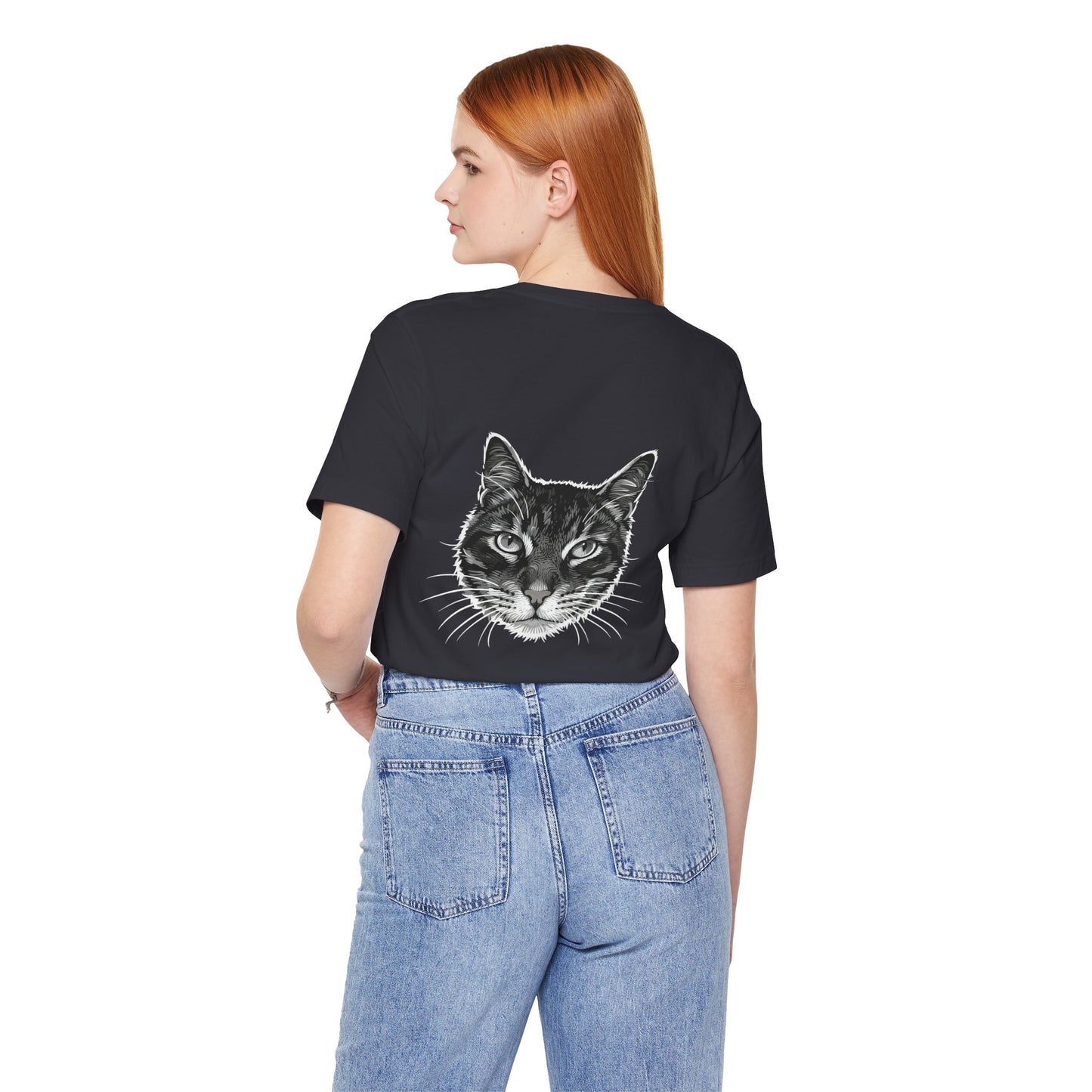 Cat Lover Unisex Tee Cat Head style 1, Perfect Gift for Pet Owners, Vintage Cat Design, Graphic T-shirt, Animal Lover, Casual Wear, Birthday Gift