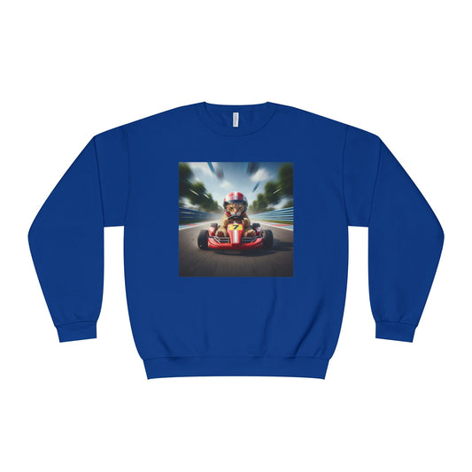 Go Kart Cat Unisex NuBlend Crewneck Sweatshirt style 3