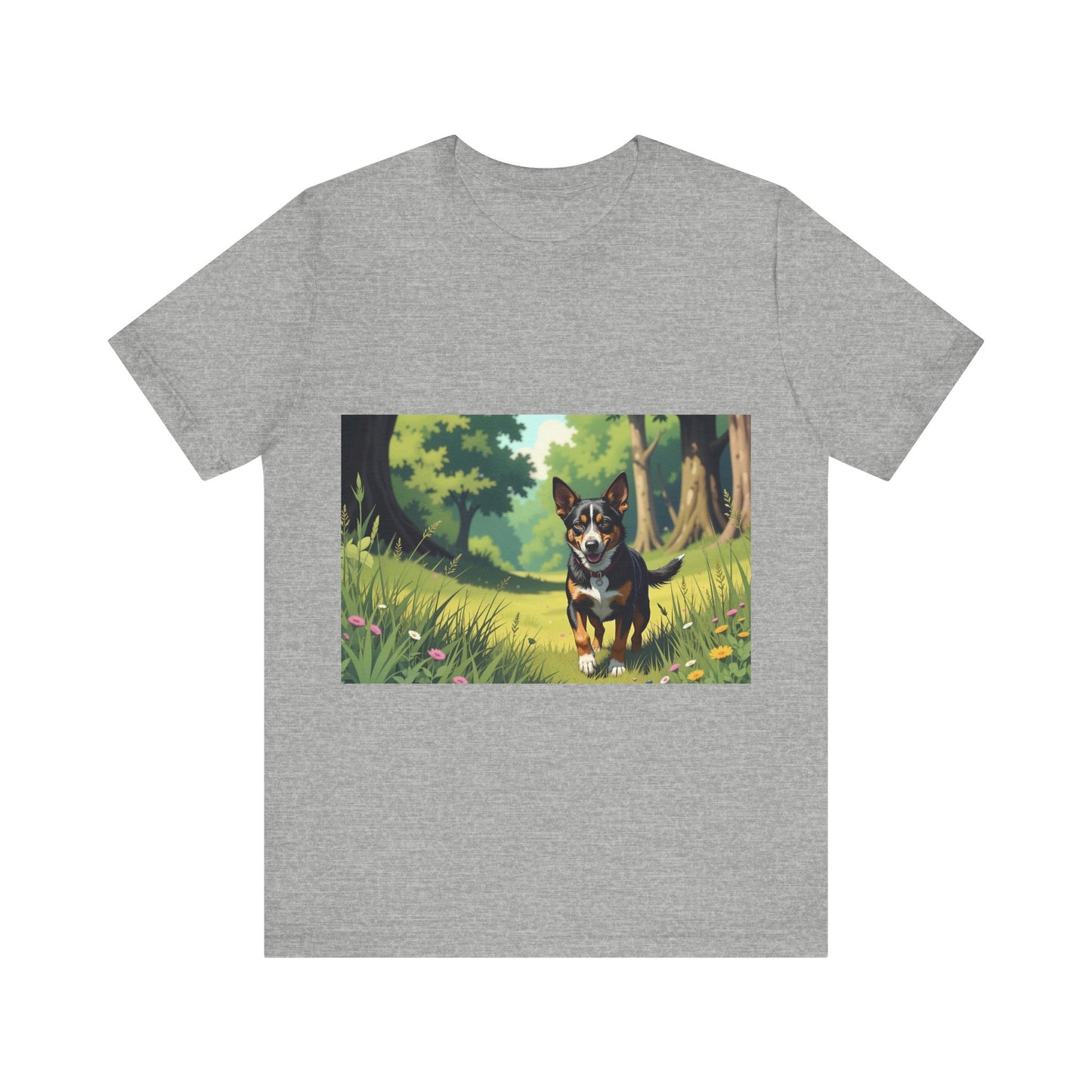 Adorable Dog comic style 1 Unisex Soft Tee| Cute Dog Lover's Shirt, Animal Graphic T-Shirt, Pet Themed Gift, Casual Wear
