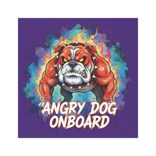 Angry Dog Onboard Warning Pet Sticker Car Magnet style 3