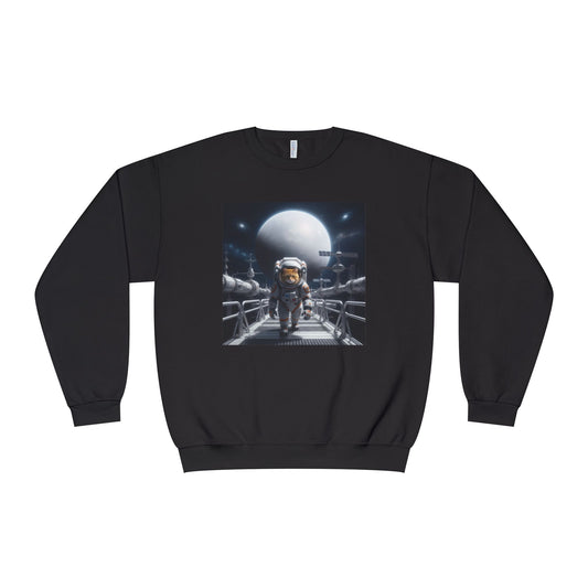 Space Cat Unisex NuBlend Crewneck Sweatshirt style 2