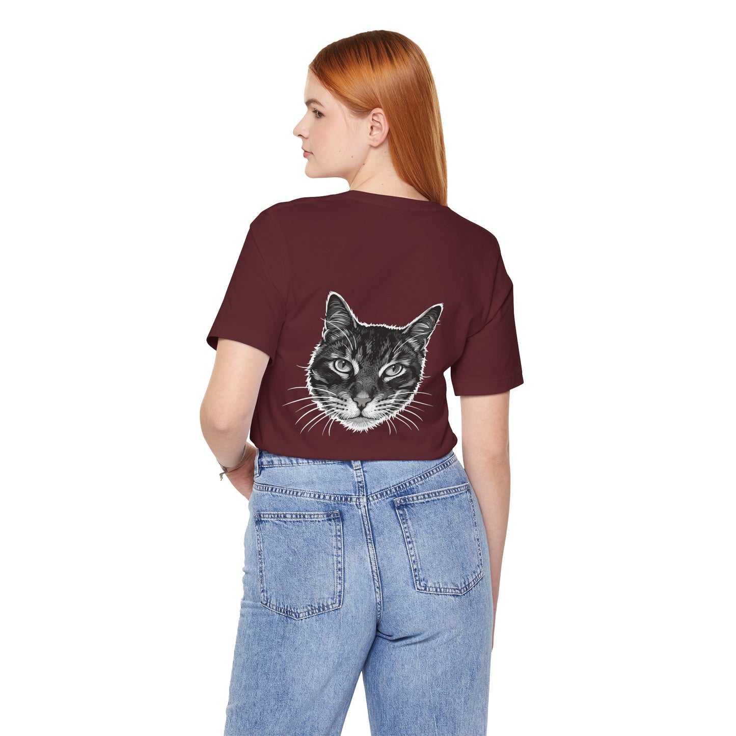Cat Lover Unisex Tee Cat Head style 1, Perfect Gift for Pet Owners, Vintage Cat Design, Graphic T-shirt, Animal Lover, Casual Wear, Birthday Gift